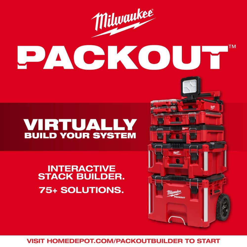 Milwaukee M12 12V Lithium-Ion Cordless PACKOUT Flood Light W/USB Charging and M18 FUEL Lithium-Ion Deep Cut Band Saw