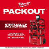 Milwaukee M12 12V Lithium-Ion Cordless PACKOUT Flood Light and M18 18V 1/2 in. High-Torque Impact Wrench with Friction Ring Kit