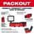 Milwaukee M12 12V Lithium-Ion Cordless PACKOUT Flood Light and M18 FUEL 1 in. SDS-Plus Rotary Hammer/Dust Extractor Kit