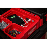 Milwaukee M12 12V Lithium-Ion Cordless PACKOUT Flood Light and M18 FUEL 1 in. SDS-Plus Rotary Hammer/Dust Extractor Kit