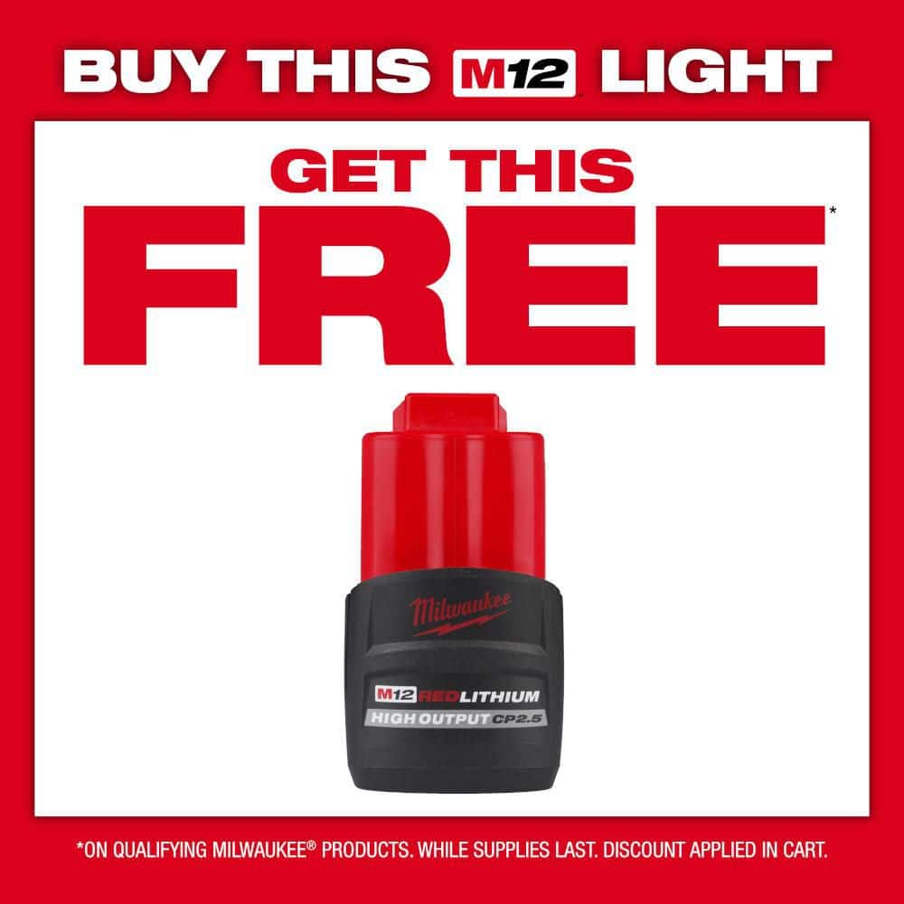 Milwaukee M12 12V Cordless PACKOUT Flood Light w/ USB Charging + M18 FUEL 9-Gal Cordless Wet/Dry Shop Vacuum Kit, Tool-Only