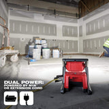 Milwaukee M18 GEN-2 18-Volt Lithium-Ion Cordless 4,000-Lumen ROVER LED AC/DC Flood Light with M18 Compact Inverter (Tool-Only)