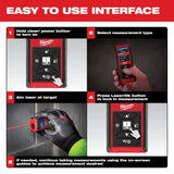 Milwaukee 150 ft. Laser Distance Meter, 48-22-9802