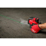 Milwaukee M12 12-Volt Lithium-Ion Cordless Green 125 ft. Cross Line and Plumb Points Laser Level Kit with Laser Distance Meter