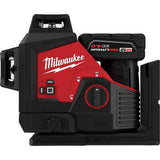 Milwaukee M12 12-Volt Lithium-Ion Cordless Green 250 ft. 3-Plane Laser Level Kit with 3 Batteries, Charger, Case and Tripod