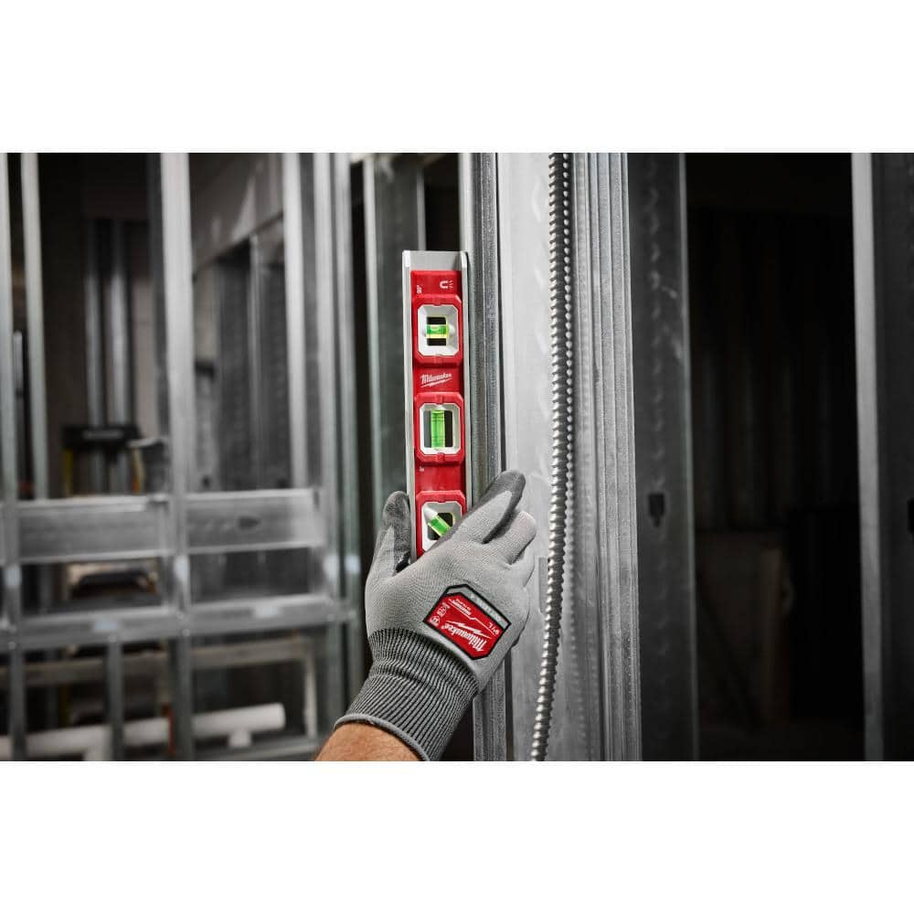 Milwaukee 10 in. Magnetic Torpedo Level, Aluminum Frame with Rare Earth Magnets (Model 48-22-5106)