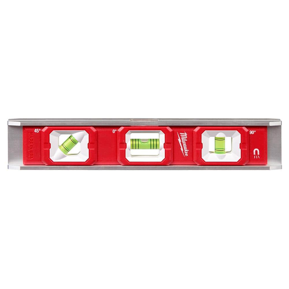 Milwaukee 10 in. Magnetic Torpedo Level, Aluminum Frame with Rare Earth Magnets (Model 48-22-5106)