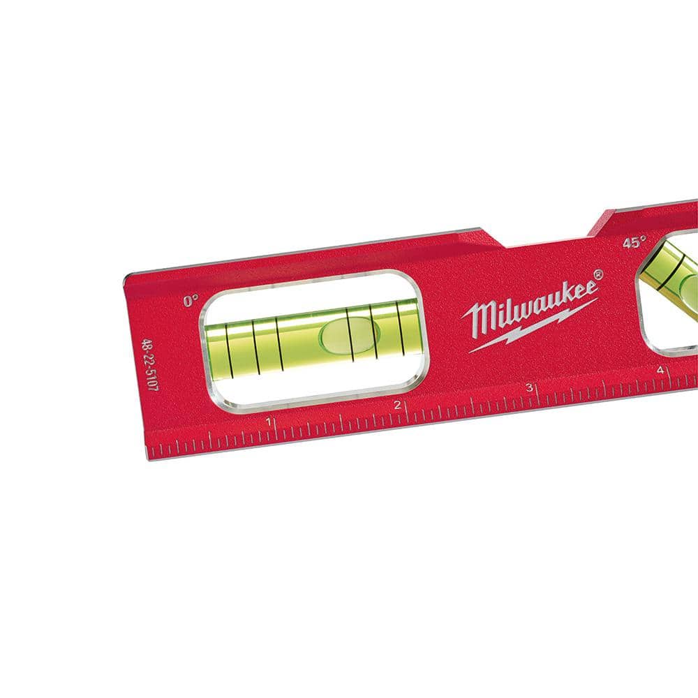 Milwaukee 7 in. Billet Torpedo Level with 25 ft. Compact Tape Measure