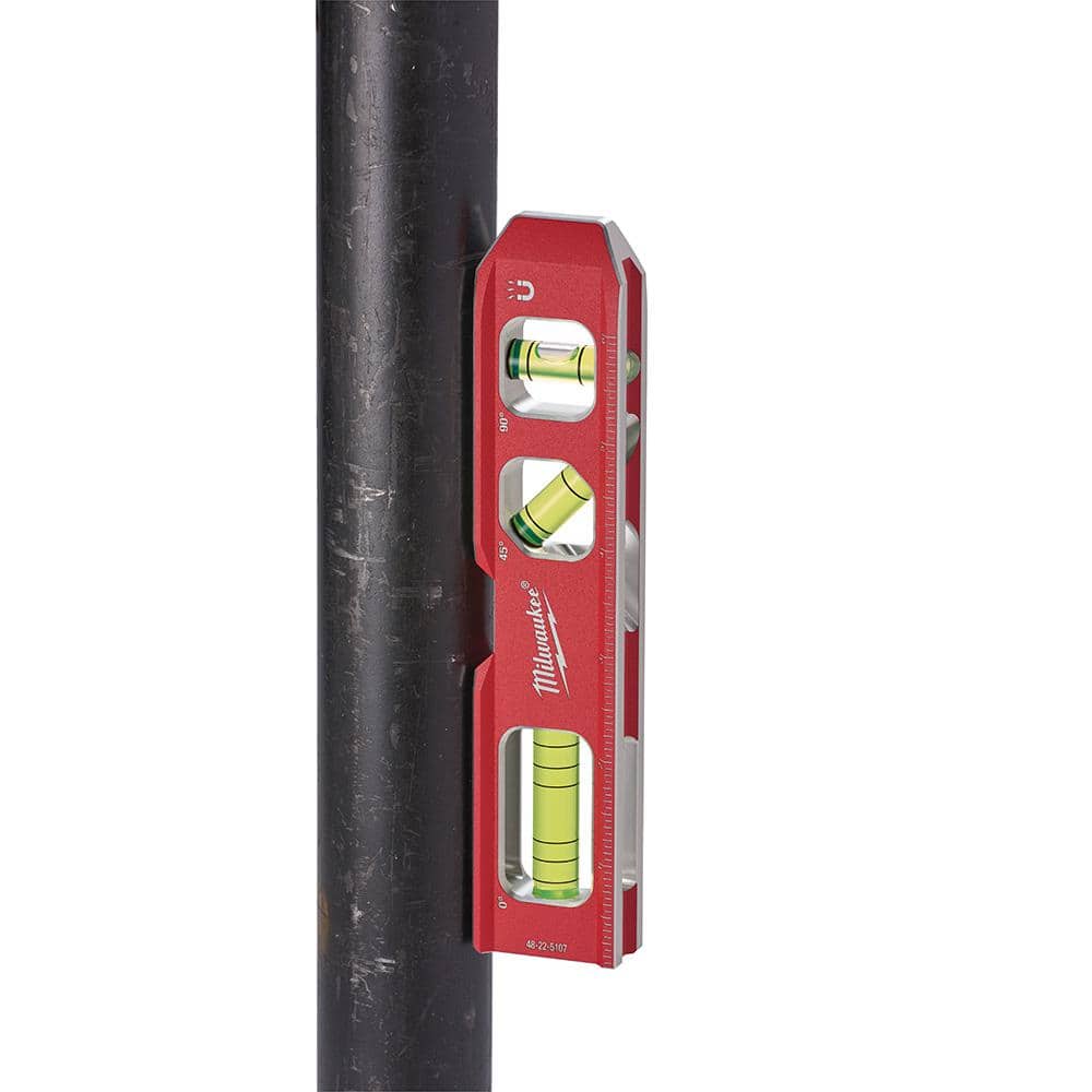 Milwaukee 7 in. Billet Torpedo Level with 25 ft. Compact Tape Measure
