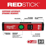 Milwaukee 14 in. REDSTICK Digital Box Level w/ PINPOINT Measurement + 700-Lumen USB Rechargeable LED Flashlight Kit