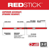 Milwaukee 72 in. REDSTICK Digital Box Level with PINPOINT Measurement Technology + 700-Lumen USB Rechargeable Flashlight