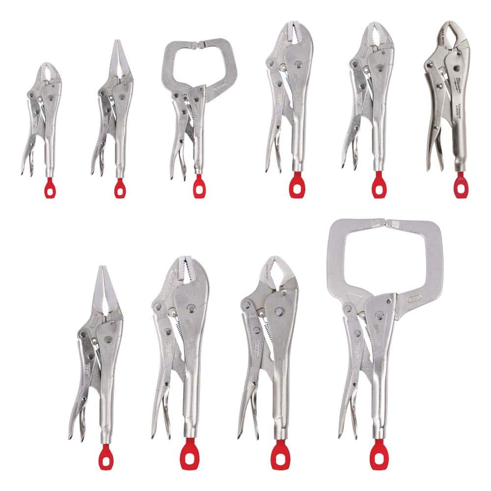 Milwaukee Torque Lock Locking Pliers Kit (10‑Piece) – Model 48-22-3690