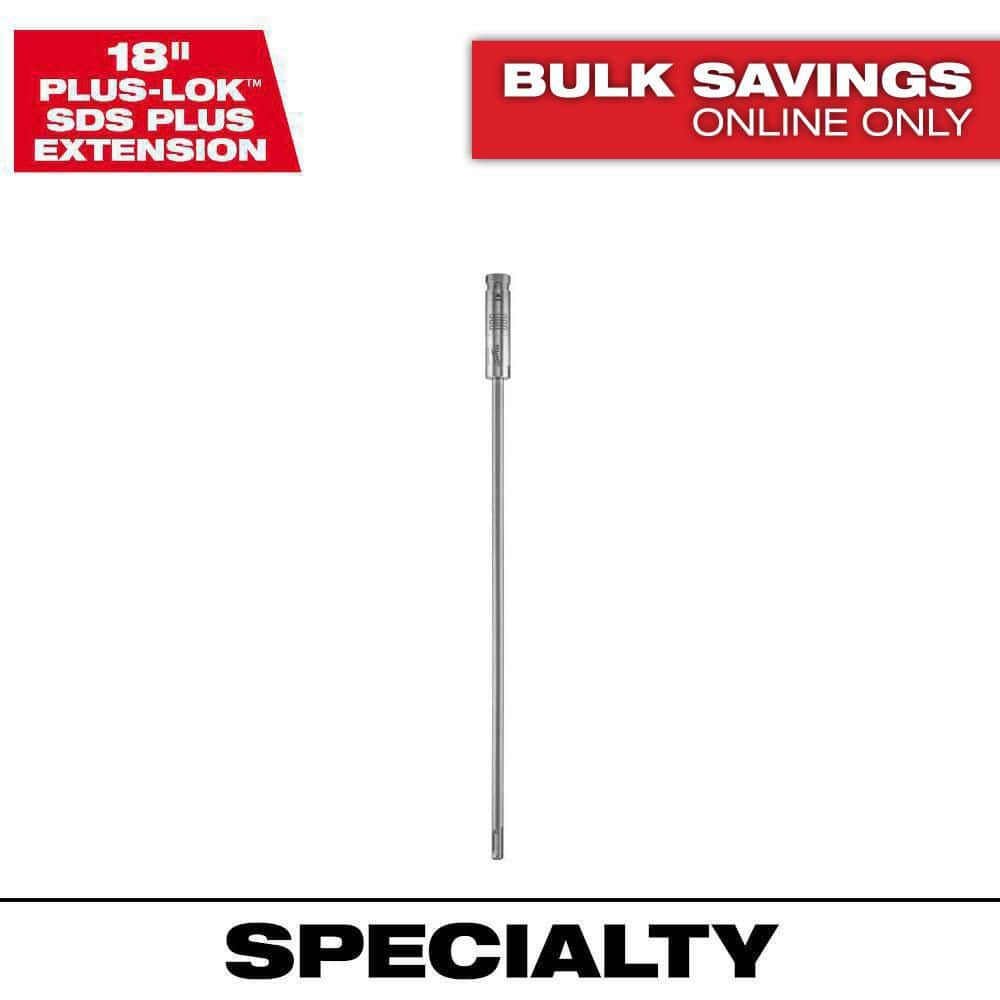 Milwaukee PLUSLOK 18 in. SDS-PLUS Carbide Bit Extension, Model 48-20-6945