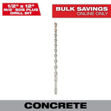 Milwaukee 1/2 in. x 12 in. M/2 2‑Cutter SDS‑Plus Carbide Drill Bit