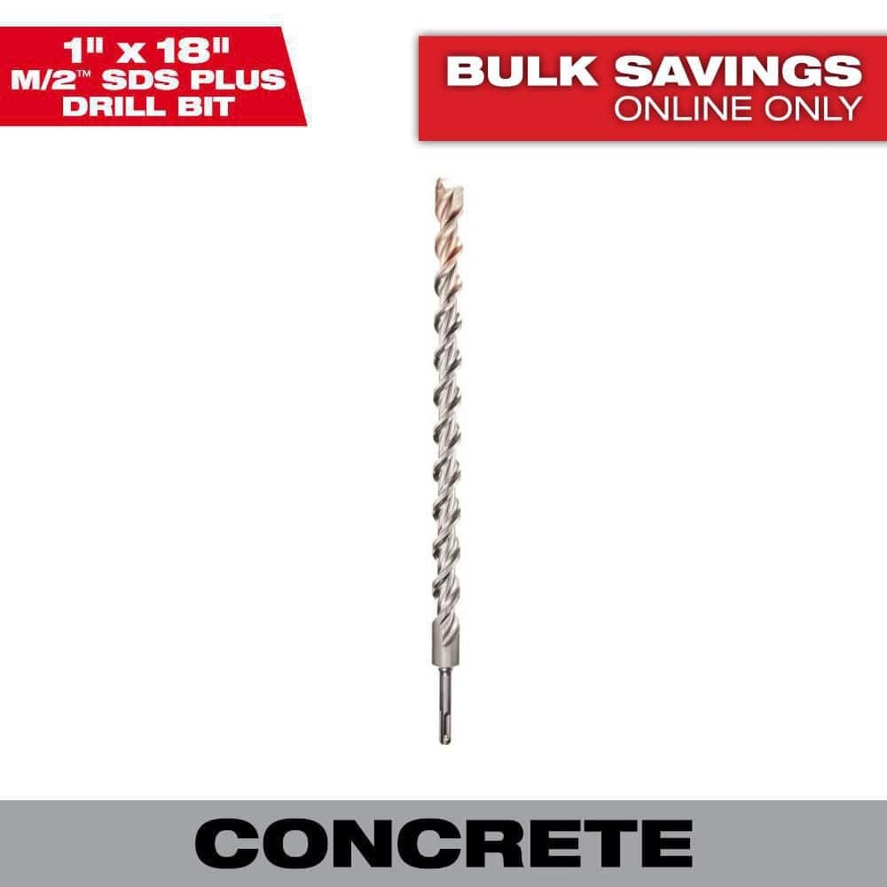 Milwaukee 1 in. x 18 in. M/2 2-Cutter SDS-Plus Carbide Drill Bit