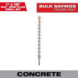 Milwaukee 1 in. x 18 in. M/2 2-Cutter SDS-Plus Carbide Drill Bit