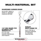 Milwaukee SHOCKWAVE Carbide Multi‑Material Drill Bit Set (14‑Piece)