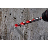 Milwaukee 1/2 in. x 4 in. x 6 in. SHOCKWAVE Carbide Hammer Drill Bit, 1/4 in. Hex Shank