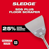 Milwaukee 4 in. x 10 in. SDS‑PLUS Hammer Steel Floor Scraper Chisel (48-62-6046)
