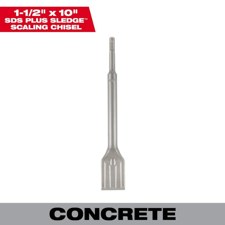 Milwaukee 1-1/2 in. x 10 in. SDS-Plus SLEDGE Steel Scaling Chisel