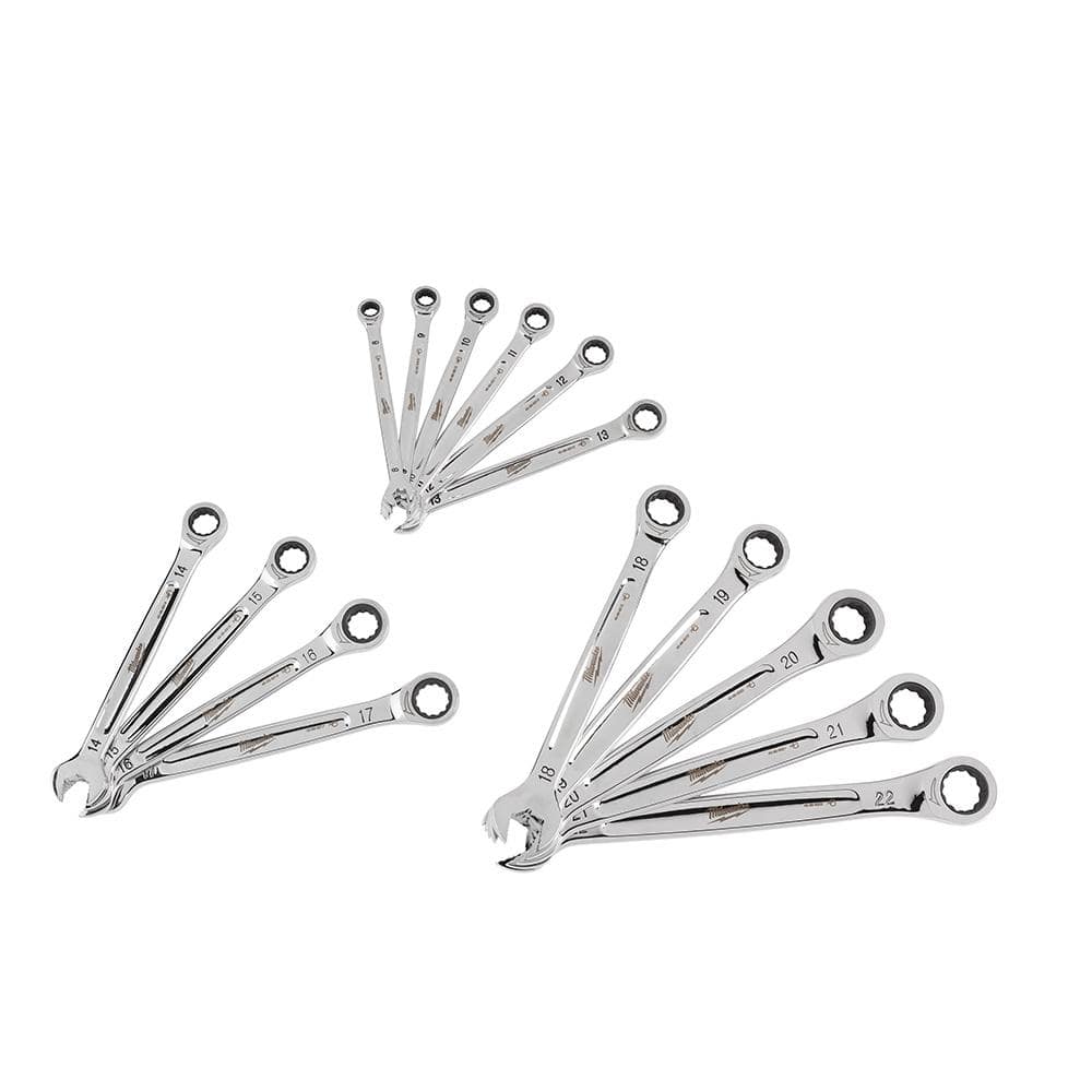 Milwaukee Ratcheting Wrench and Screwdriver Mechanics Tool Set, Metric (21-Piece)