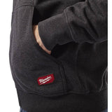 Milwaukee Men's 2X-Large Black No Days Off Hooded Sweatshirt with Black Cuffed Knit Hat