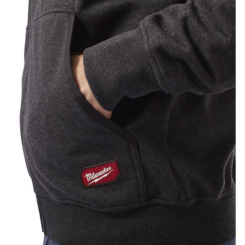 Milwaukee Men’s X-Large Black NO DAYS OFF Hooded Sweatshirt with Black Cuffed Knit Hat
