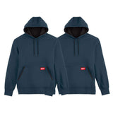 Milwaukee Men's Large Blue Midweight Cotton/Polyester Long-Sleeve Pullover Hoodie (2-Pack)