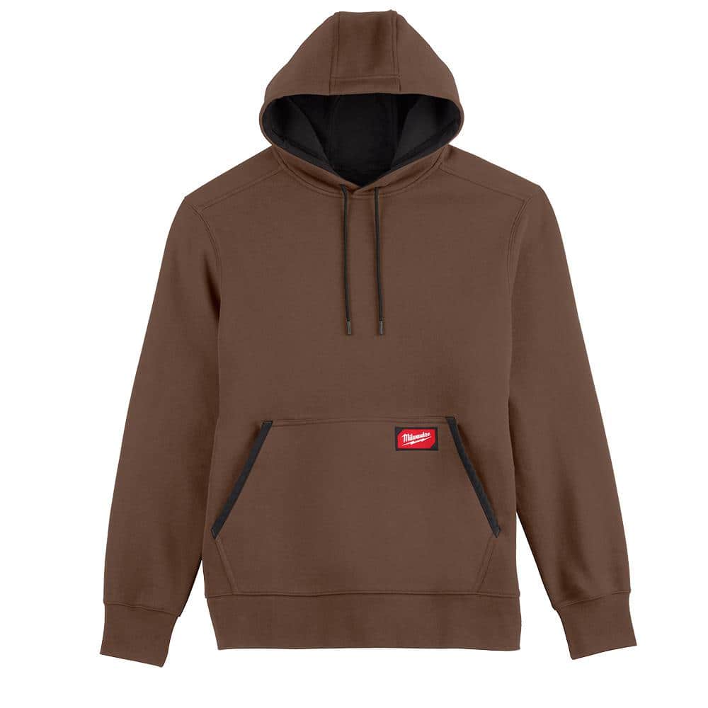 Milwaukee Men's 2X-Large Brown Midweight Cotton/Polyester Long-Sleeve Pullover Hoodie (2-Pack)