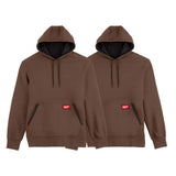 Milwaukee Men’s X-Large Brown Midweight Cotton/Polyester Long-Sleeve Pullover Hoodie (2-Pack)