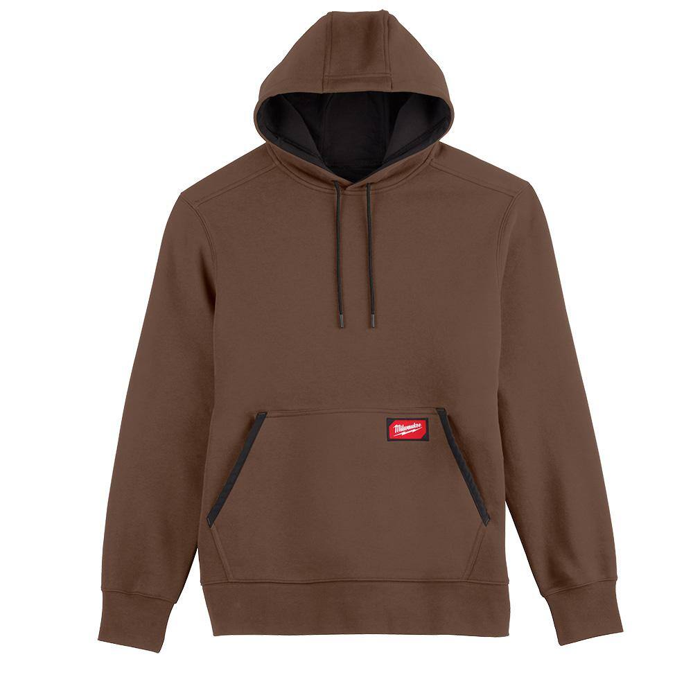 Milwaukee Men’s X-Large Brown Midweight Cotton/Polyester Long-Sleeve Pullover Hoodie (2-Pack)