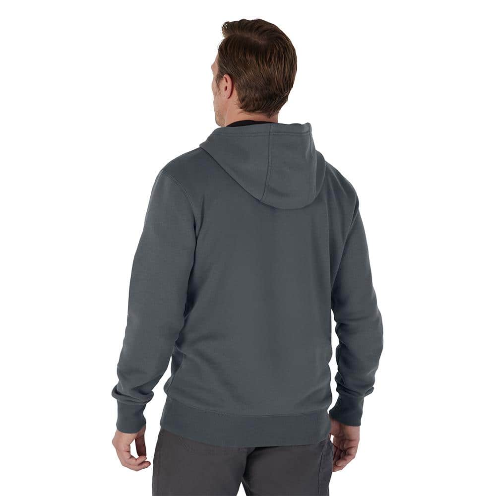 Milwaukee Men’s X-Large Gray Midweight Cotton/Polyester Long-Sleeve Pullover Hoodie (2-Pack)
