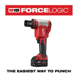 Milwaukee M18 18V Lithium-Ion 1/2 in. to 4 in. FORCE LOGIC High-Capacity Cordless Knockout Tool Kit with FUEL Bandsaw
