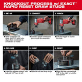 Milwaukee M18 18V Lithium-Ion 1/2 in. to 4 in. FORCE LOGIC 6-Ton Cordless Knockout Tool Kit with M18 FUEL Compact Bandsaw