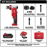 Milwaukee M18 18-Volt FORCE LOGIC 6-Ton Cordless Knockout Tool Kit, 1/2 in. to 4 in., with M18 FUEL Compact Band Saw