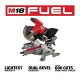 Milwaukee M18 FUEL 18-Volt Brushless 7-1/4 in. Cordless Dual-Bevel Sliding Compound Miter Saw with 18-Gauge Brad Nailer