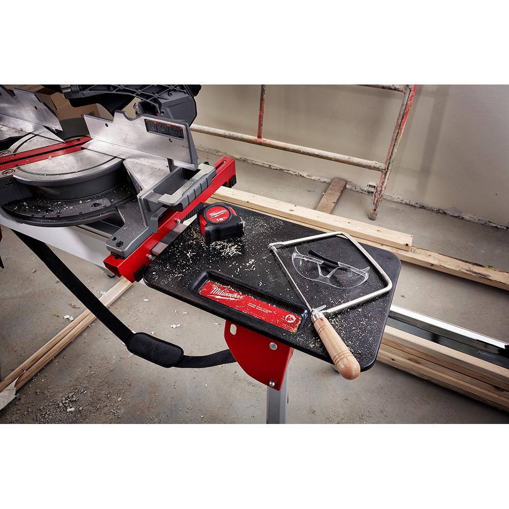 Milwaukee M18 FUEL 18V Lithium-Ion Brushless Cordless 7-1/4 in. Dual Bevel Sliding Compound Miter Saw with Stand (Tool-Only)