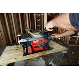 Milwaukee M18 FUEL 18-Volt Brushless 10 in. Cordless Dual-Bevel Sliding Compound Miter Saw with 8-1/4 in. Table Saw (Tool-Only)