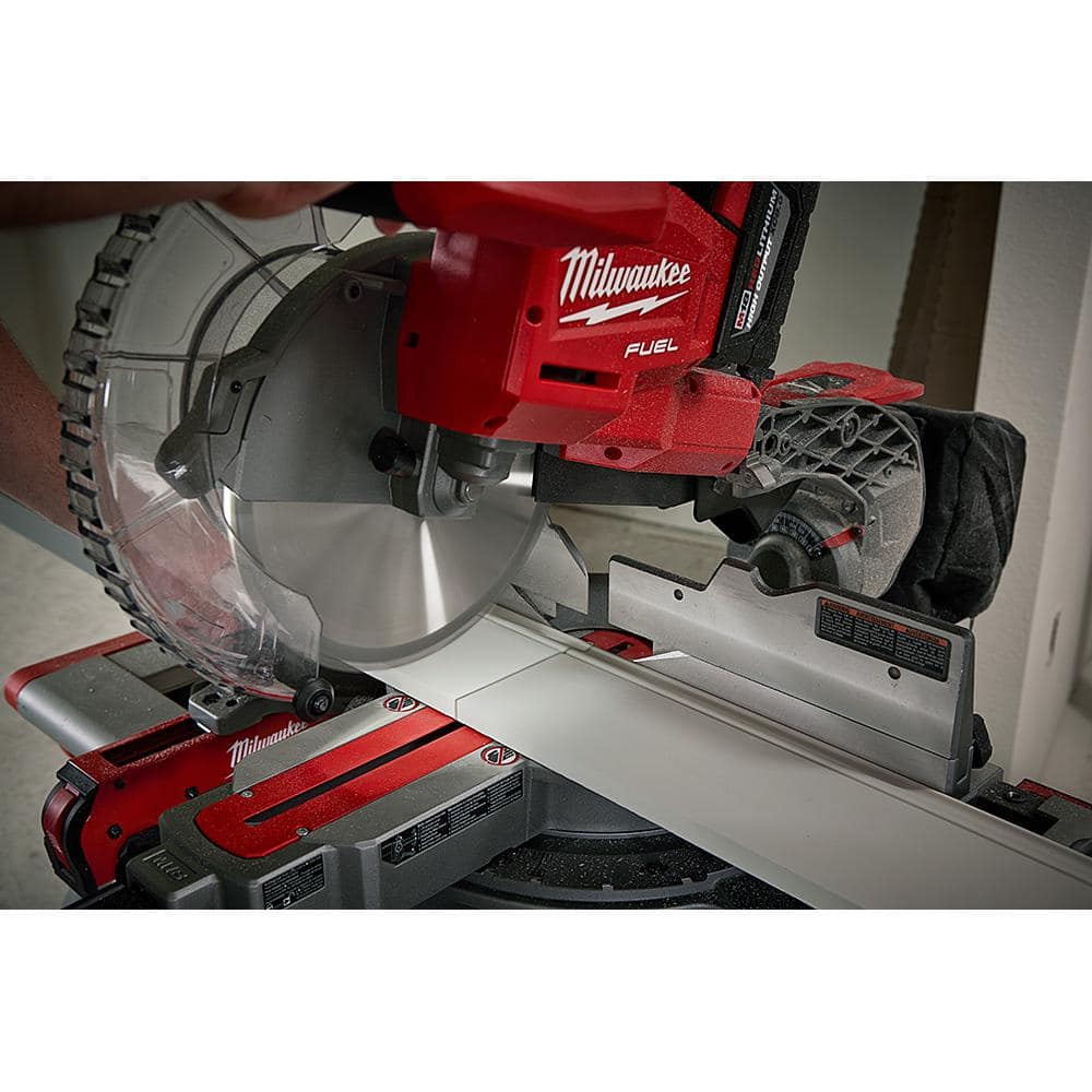 Milwaukee M18 FUEL 18V Brushless Cordless 10 in. Dual-Bevel Sliding Compound Miter Saw Kit with Portable Miter Saw Stand