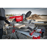 Milwaukee M18 FUEL 18V Brushless Cordless 12 in. Dual-Bevel Sliding Compound Miter Saw Kit with Stand, HD12.0 Battery & Rapid Charger
