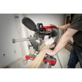 Milwaukee M18 FUEL 18V Brushless Cordless 12 in. Dual-Bevel Sliding Compound Miter Saw Kit with Stand, HD12.0 Battery & Rapid Charger