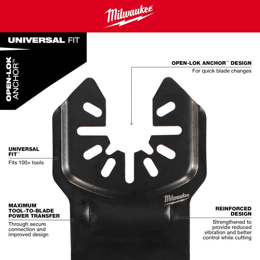 Milwaukee OPEN-LOK Oscillating Multi-Tool Blade Set, 8-Piece