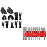 Milwaukee Oscillating Multi-Tool Blade Kit with High-Speed Wood Spade Bit Set, Universal OPEN-LOK, 33-Piece
