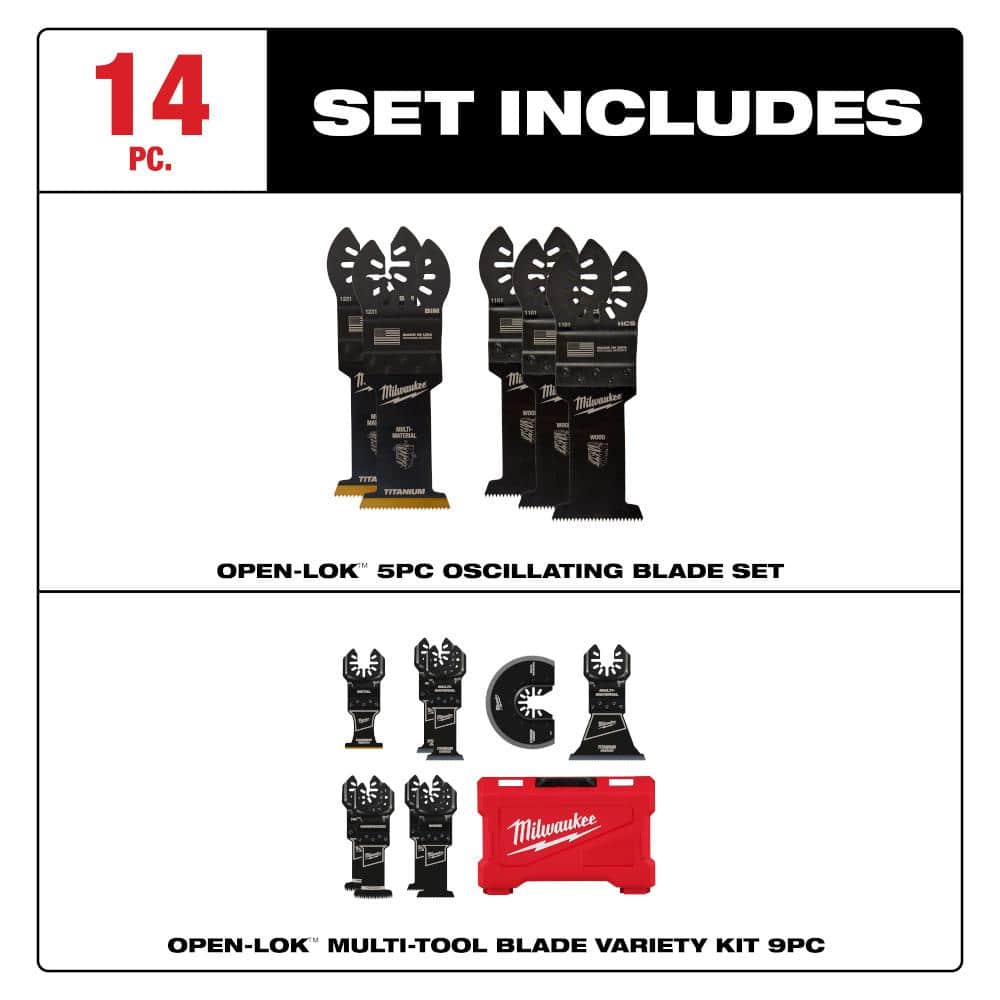 Milwaukee Oscillating Multi-Tool Blade Kit (14 Piece)