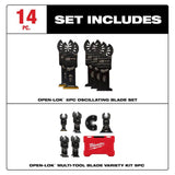 Milwaukee Oscillating Multi-Tool Blade Kit (14 Piece)