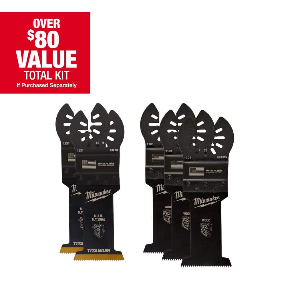 Milwaukee 1-3/8 in. Multi-Tool Oscillating Blade Set (6-Piece)