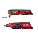 Milwaukee M12 12-Volt Lithium-Ion Cordless Oscillating Multi-Tool with M12 12-Volt Cordless Rotary Tool (Tool-Only)