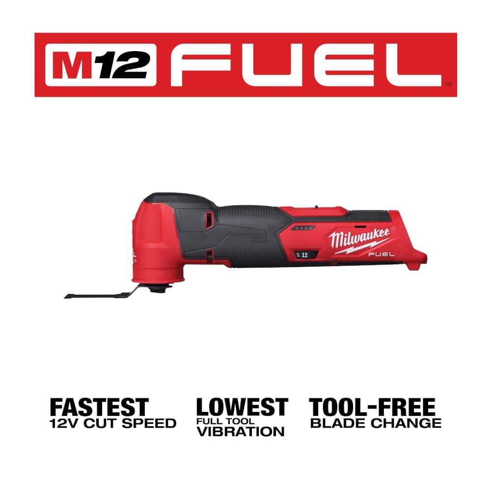 Milwaukee M12 FUEL 12V Lithium‑Ion Cordless Oscillating Multi‑Tool + M12 FUEL HACKZALL Reciprocating Saw (Tool‑Only)