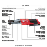 Milwaukee M12 FUEL 12V Cordless Oscillating Multi-Tool + 3/8 in. Ratchet Kit with Two 3.0Ah Batteries