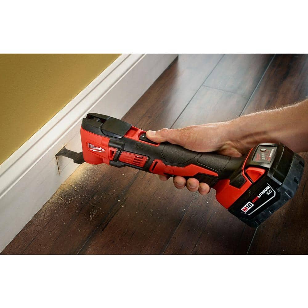 Milwaukee M18 18V Cordless Oscillating Multi-Tool Kit with High Output 6.0Ah Battery and (2) 5.0Ah Batteries, Tool-Only 2626-20